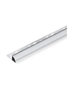 คิ้วอลูมิเนียมมุมโค้ง รุ่น CA902010 สีเงินเงา (0.9x200)