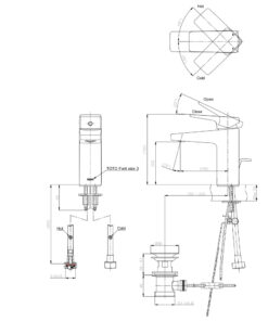 Alternative view of TOTO รุ่น TTLR303FK-1 ก๊อกล้างหน้าพร้อมสดือ