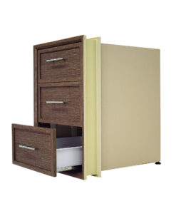 Alternative view of ตู้ลิ้นชัก 3 ชั้น Yes Moulding รุ่น TA4060-16 สีแบล็คโคโคนัท