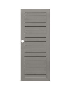 ประตู Eco-door UPVC รุ่น TL GRAY (80x200x35 CM.) เจาะ