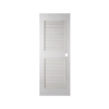 ประตู PVC POLYWOOD รุ่น P4 สีเทาเกล็ดสองตอน เจาะ (70x200cm)