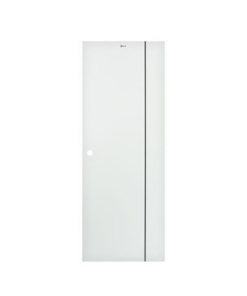 ประตู UPVC BATHIC รุ่น BG1 สีขาวบานเรียบเซาะร่อง เจาะ (70x200)